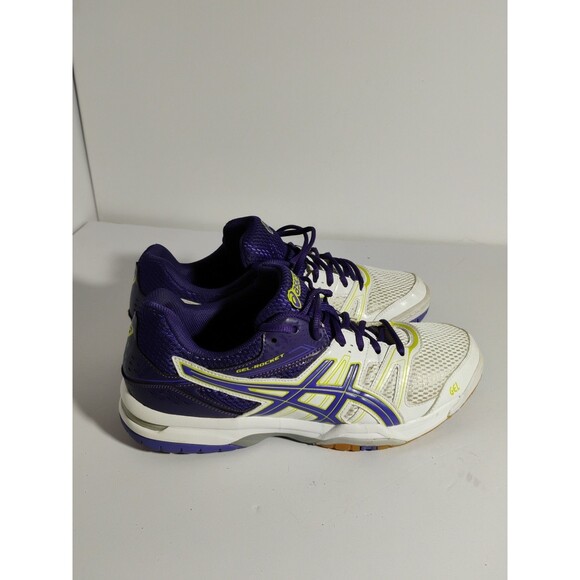 Asics Gel Rocket Men\'s Size 11 White Purple Athletic Shoes main image 9